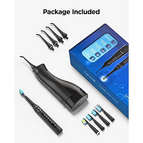 Water Flosser And Toothbrush Combo, Fairywill Teeth Cleaner Set, ...