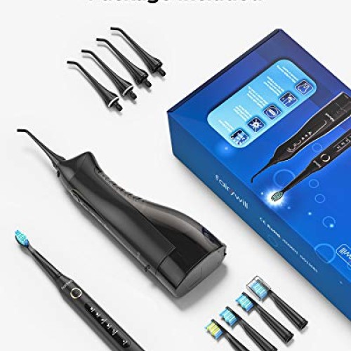Water Flosser And Toothbrush Combo, Fairywill Teeth Cleaner Set, ...