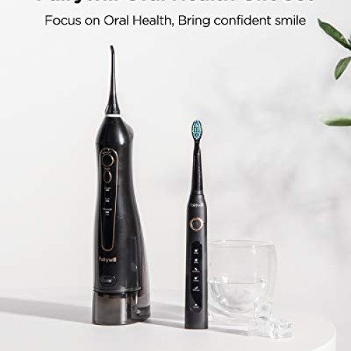 Water Flosser And Toothbrush Combo, Fairywill Teeth Cleaner Set, ...