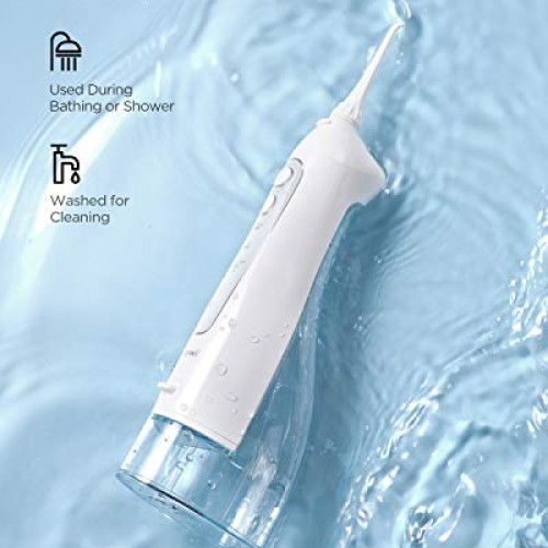 Water Flosser, Fairywill 300ML Cordless Portable Water Pick Teeth...