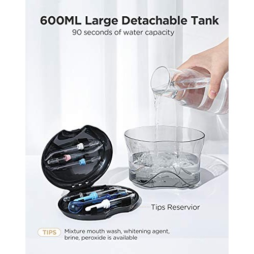 Water Flosser For Teeth, Fairywill Dental Oral Irragator with 8 J...