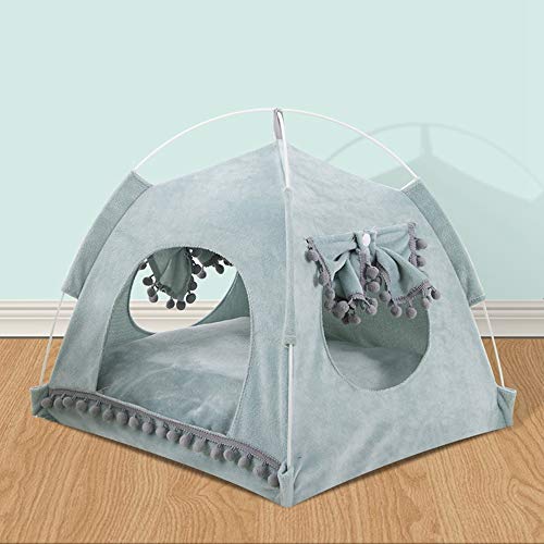 FANQIE Foldable Dog Tent, Indoor Pet House with Cushion, Puppy Ke...