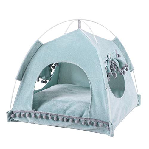 FANQIE Foldable Dog Tent, Indoor Pet House with Cushion, Puppy Ke...