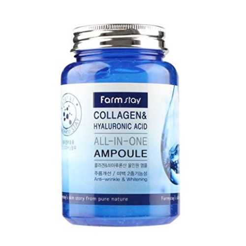 Farm stay Collagen & Hyaluronic Acid All In One Ampoule 250ml+Cle...
