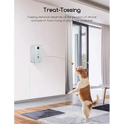 Faroro Dog Camera Treat Dispenser 1080P FHD Night Vision WiFi Pet...