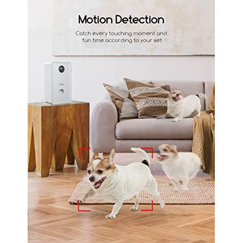 Faroro Dog Camera Treat Dispenser 1080P FHD Night Vision WiFi Pet...