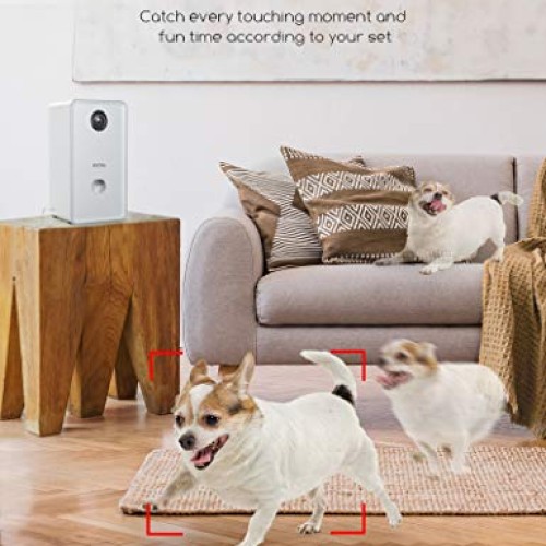 Faroro Dog Camera Treat Dispenser 1080P FHD Night Vision WiFi Pet...
