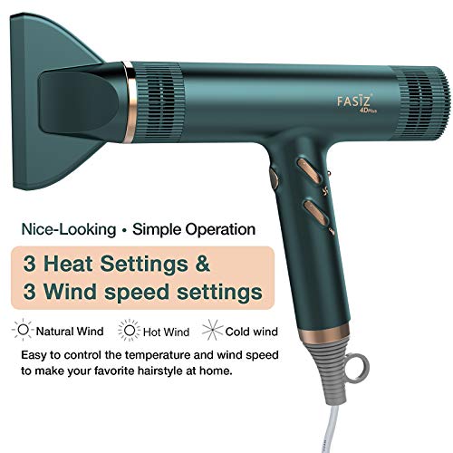 FASIZ Hair Dryers,Professional Ionic Salon Hair Blow Dryer, Light...