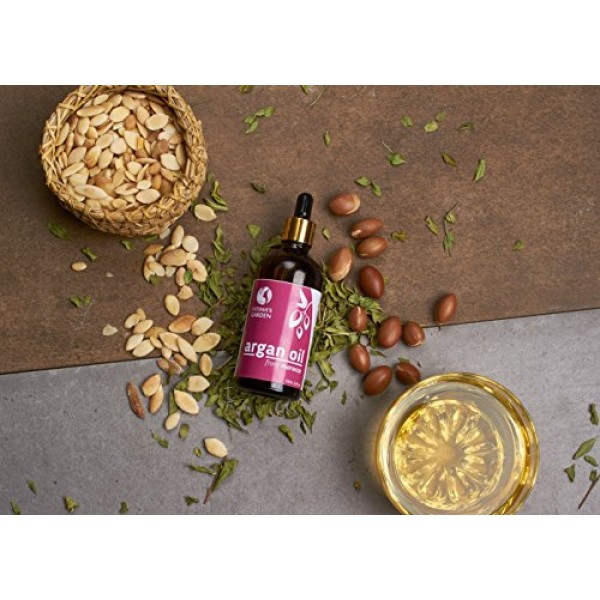 Argan Oil with Green Tea by Fatima’s Garden - 100% Natural for Fa...