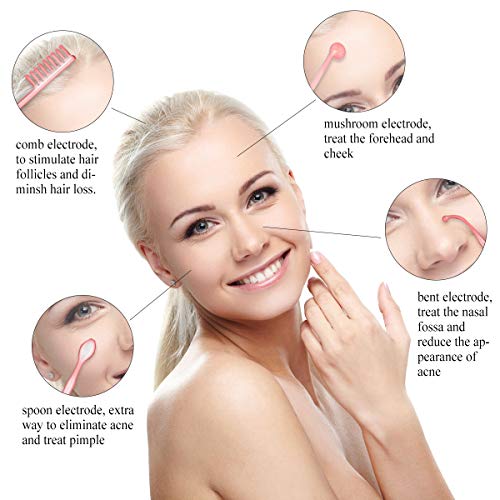High Frequency Facial Machine, FAZJEUNE Portable High Frequency M...