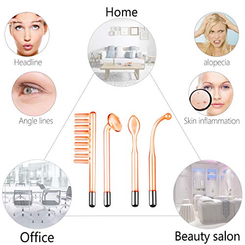 High Frequency Facial Machine, FAZJEUNE Portable High Frequency M...