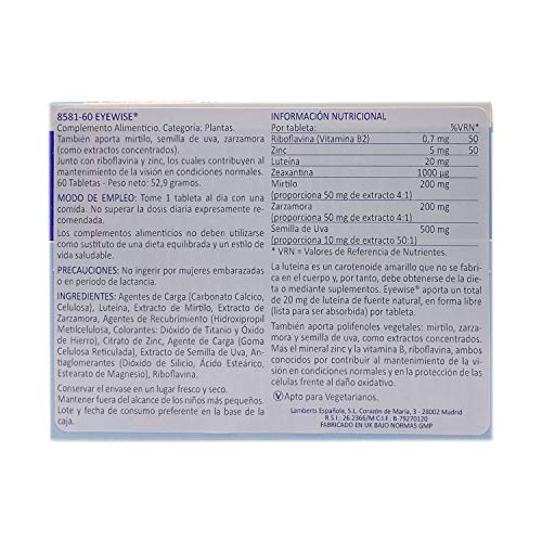 Lamberts - Eyewise - 60 tabs
