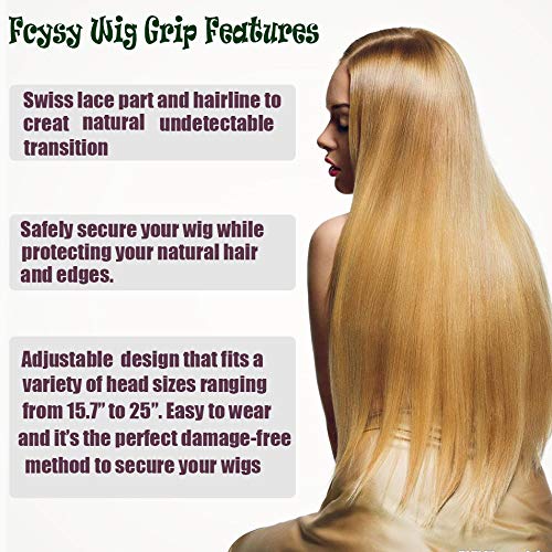 Adjustable Lace Wig Grip Band- No Slip Elastic Velvet Wig Grip He...