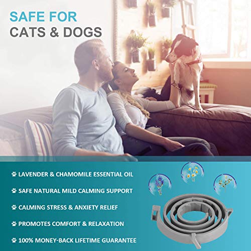 Fedciory Calming Collar for Dogs Anxiety Relief Pheromone Dog Cal...