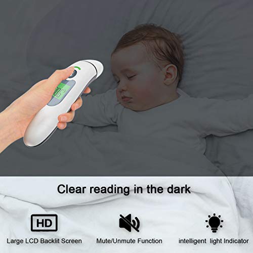 Touchless Infrared Forehead and Ear Temperature Monitors for Adul...