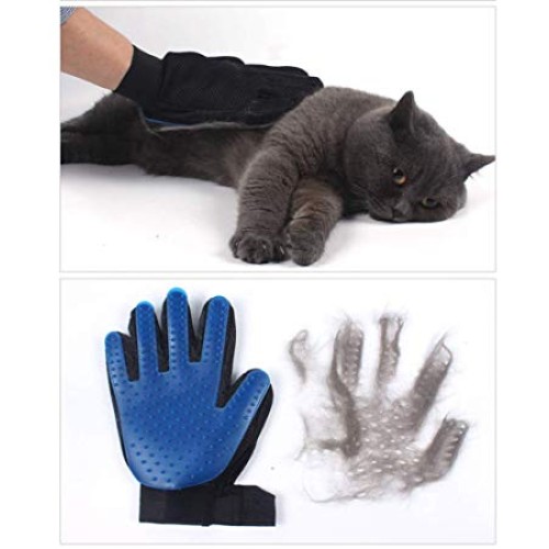 Hanerreal Pet Grooming Glove Hair Remover Brush Gentle Deshedding...