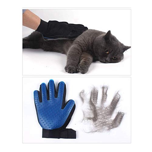 Hanerreal Pet Grooming Glove Hair Remover Brush Gentle Deshedding...
