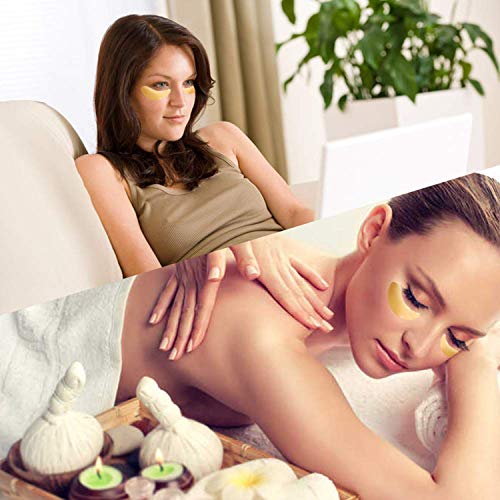 Under Eye Patches, 24K Gold Eye Mask, 60PCS Eye Gel Pads With Col...