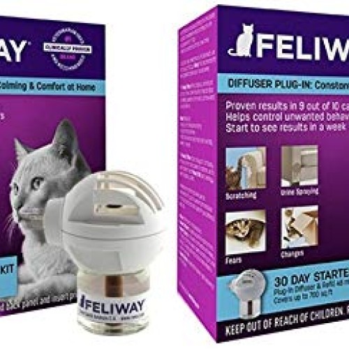 Feliway 2 Pack of Plug-in Calming Diffuser Starter Kits for Cats,...