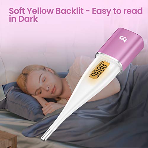 Digital Basal Thermometer, High-Precision Oral Thermometer with B...