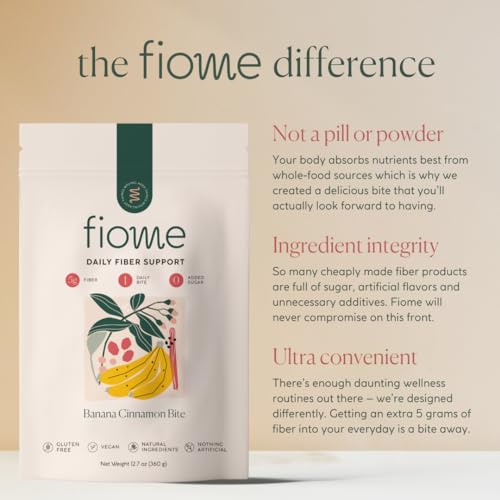 Fiome Fiber Supplement - 5g Daily Fiber Bite - Supports Regularit...