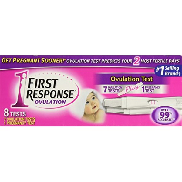 First Response Ovulation 7 Ovulation Test Plus, 8 Count Pack of 2