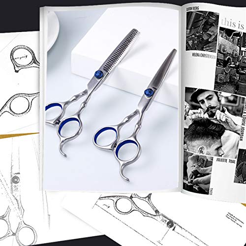 Hair Cutting Scissors Set, 10Pcs Haircut Shears Kit with Cutting ...