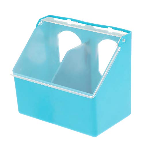 Bird Food Feeding Dish Feeder Bowl Water Drinking Square Cup Hold...