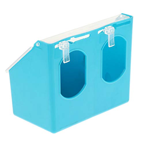 Bird Food Feeding Dish Feeder Bowl Water Drinking Square Cup Hold...