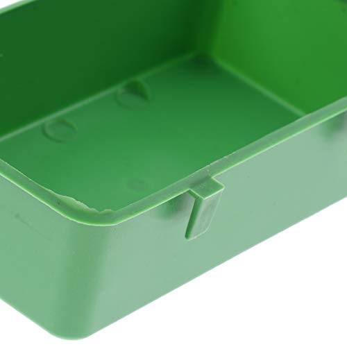 Count 10 Food Water Bowl Bird Cage Feeding Dish Plastic Feeder fo...