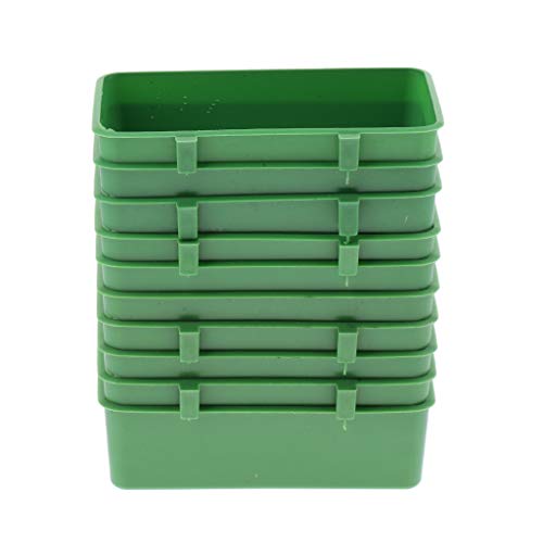 Count 10 Food Water Bowl Bird Cage Feeding Dish Plastic Feeder fo...