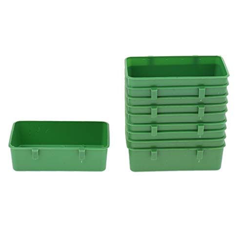 Count 10 Food Water Bowl Bird Cage Feeding Dish Plastic Feeder fo...