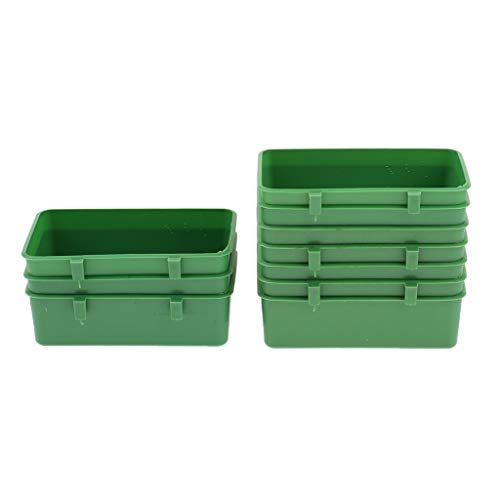 Count 10 Food Water Bowl Bird Cage Feeding Dish Plastic Feeder fo...