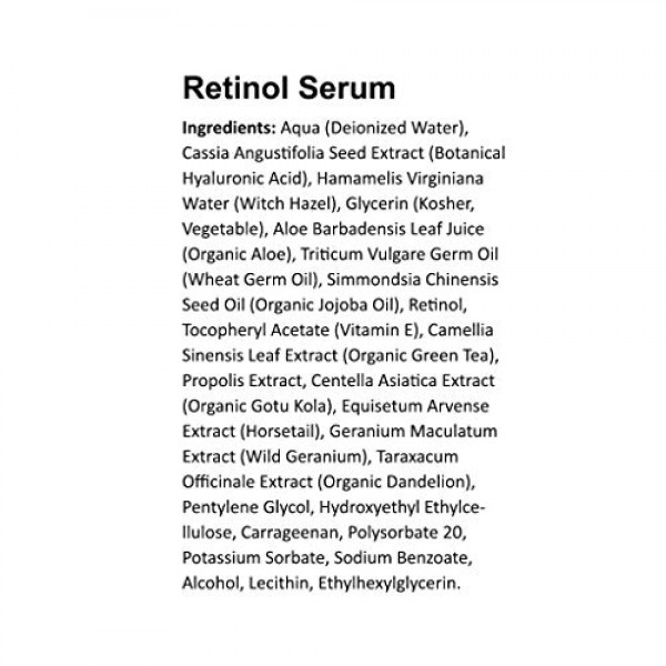 Tree of Life Retinol Serum for Face Wrinkles | Renewing Facial Se...