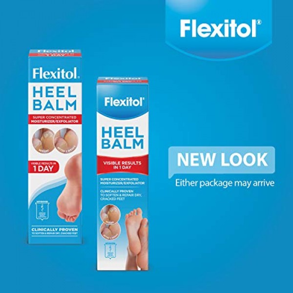 Flexitol Heel Balm, Rich Moisturizing & Exfoliating Foot Cream, 4...
