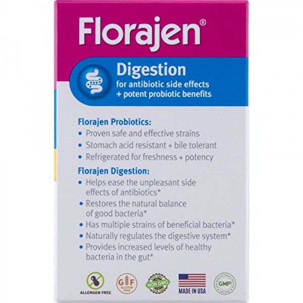 Florajen3 Digestion High Potency Refrigerated Probiotics | Restor...