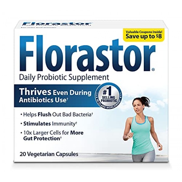 Florastor Capsules, 250 mg, 20 CT