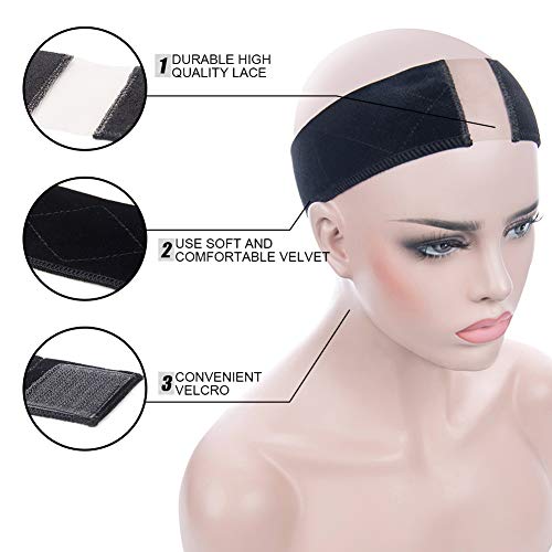 Lace Wig Grip Band Non Slip Wig Elastic Head Hair Band Velvet Wig...