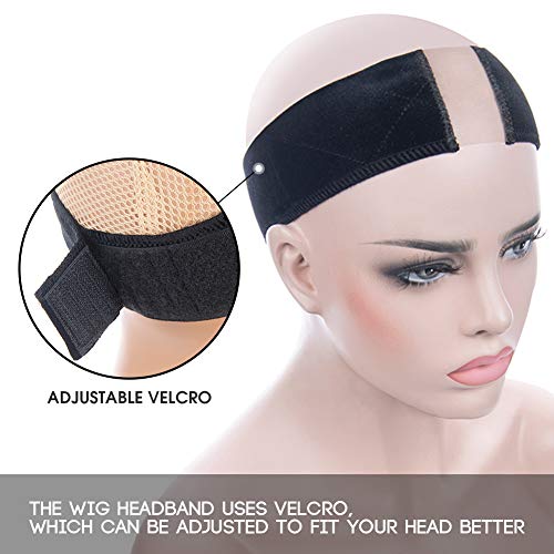 Lace Wig Grip Band Non Slip Wig Elastic Head Hair Band Velvet Wig...