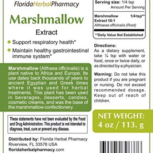 Florida Herbal Pharmacy, Marshmallow Root Althaeae officinalis ...
