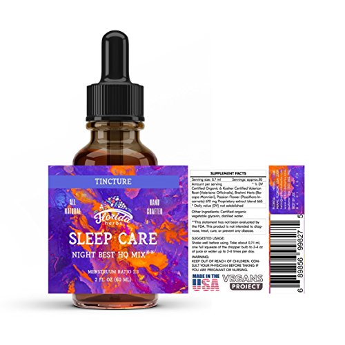Sleep Care Tincture Valerian Root, Brahmi Herb, Passion Flower ...