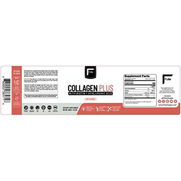 Flow Supplements Collagen Peptides Protein Powder Collagen Supple...