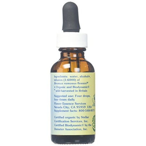 Flower Essence Services Healing Herbs Organic Wild Oat Dropper, 1...