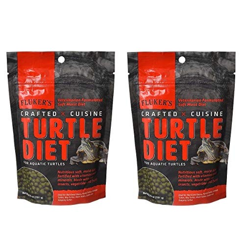 Flukers 2 Pack of Crafted Cuisine, 6.75 Ounces Each, Turtle Diet...