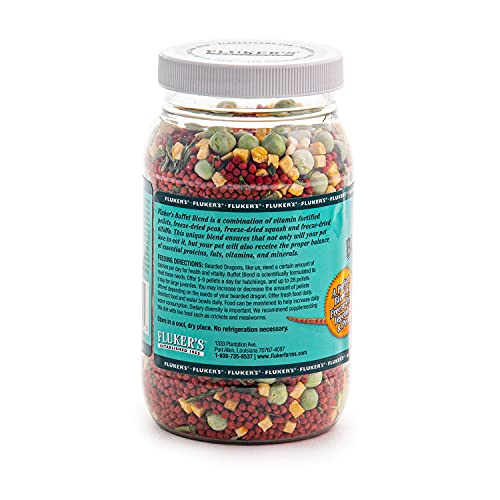 Flukers Buffet Blend Juvenile Bearded Dragon Veggie Variety Diet