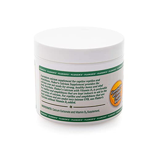 Flukers Calcium Reptile Supplement with added Vitamin D3 - 4oz.