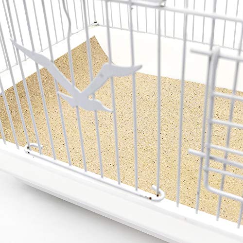 FLYING TIGER 14 PCS Gravel Paper for Bird cage, Bird cage Liner P...