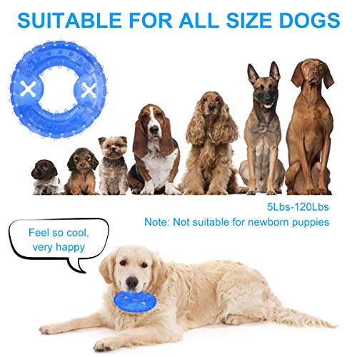 FOCUSPET Dog Chew Toys Cooling Freeze Puppy Teething Rings Arctic...