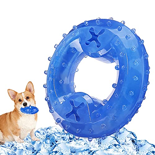 FOCUSPET Dog Chew Toys Cooling Freeze Puppy Teething Rings Arctic...