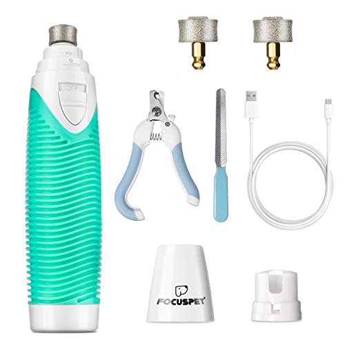 FOCUSPET Dog Nail Grinder, Pet Nail Clipper Nail Trimmer for Smal...
